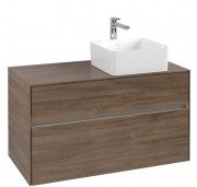 Тумба под раковину Villeroy & Boch Collaro 100х50 см с подсветкой ДСП дуб аризона C040B0VH