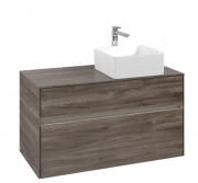 Тумба под раковину Villeroy & Boch Collaro 100х50 см с подсветкой ДСП каменный дуб  C040B0RK