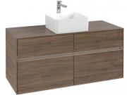 Тумба под раковину Villeroy & Boch Collaro 120х50 см с подсветкой ДСП дуб аризона C041B0VH