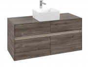 Тумба під раковину Villeroy & Boch Collaro 120х50 см із підсвічуванням ДСП кам'яний дуб C041B0RK