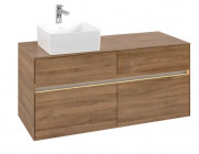 Тумба под раковину Villeroy & Boch Collaro 120х50 см с подсветкой ДСП дуб канзас C042B0RH