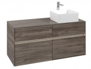 Тумба под раковину Villeroy & Boch Collaro 120х50 см с подсветкой ДСП каменный дуб C043B0RK