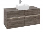 Тумба под раковину Villeroy & Boch Collaro 120х50 см с подсветкой ДСП каменный дуб C041B0RK