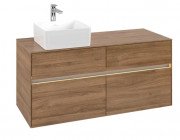 Тумба під раковину Villeroy & Boch Collaro 120х50 см із підсвічуванням ДСП дуб канзас C042B0RH