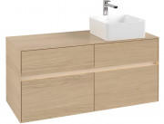 Тумба под раковину Villeroy & Boch Collaro 120х50 см с подсветкой ДСП северный дуб C043B0VJ