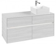 Тумба під раковину Villeroy & Boch Collaro 120х50 см із підсвічуванням ДСП біле дерево C043B0E8