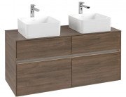 Тумба под раковину Villeroy & Boch Collaro 120х50 см с подсветкой ДСП дуб аризона C044B0VH