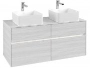 Тумба під раковину Villeroy & Boch Collaro 120х50 см із підсвічуванням ДСП біле дерево C044B0E8