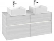 Тумба під раковину Villeroy & Boch Collaro 120х50 см із підсвічуванням ДСП біле дерево C044B0E8