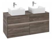 Тумба под раковину Villeroy & Boch Collaro 120х50 см с подсветкой ДСП каменный дуб C044B0RK