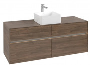 Тумба под раковину Villeroy & Boch Collaro 140х50 см с подсветкой ДСП дуб аризона C045B0VH