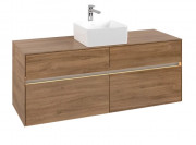 Тумба під раковину Villeroy & Boch Collaro 140х50 см із підсвічуванням ДСП дуб канзас C045B0RH