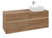 Тумба под раковину Villeroy & Boch Collaro 140х50 см с подсветкой ДСП дуб канзас C047B0RH