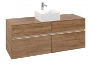 Тумба під раковину Villeroy & Boch Collaro 140х50 см із підсвічуванням ДСП дуб канзас C045B0RH