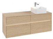 Тумба під раковину Villeroy & Boch Collaro 140х50 см із підсвічуванням ДСП північний дуб C047B0VJ