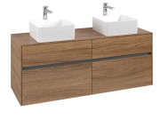 Тумба под раковину Villeroy & Boch Collaro 140х50 см с подсветкой ДСП дуб канзас C048B0RH