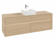 Тумба під раковину Villeroy & Boch Collaro 160х50 см із підсвічуванням ДСП північний дуб C049B0VJ