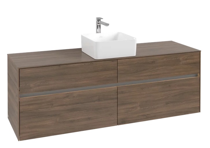 Тумба под раковину Villeroy & Boch Collaro 160х50 см с подсветкой ДСП дуб аризона C049B0VH