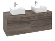 Тумба під раковину Villeroy & Boch Collaro 140х50 см із підсвічуванням ДСП кам'яний дуб C048B0RK