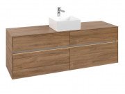 Тумба под раковину Villeroy & Boch Collaro 160х50 см с подсветкой ДСП дуб канзас C049B0RH