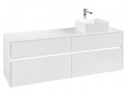 Тумба под раковину Villeroy & Boch Collaro 160х50 см с подсветкой ДСП матовый белый C051B0MS