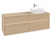 Тумба під раковину Villeroy & Boch Collaro 160х50 см із підсвічуванням ДСП північний дуб C051B0VJ