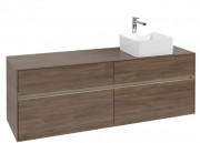 Тумба под раковину Villeroy & Boch Collaro 160х50 см с подсветкой ДСП дуб аризона C051B0VH