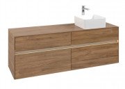 Тумба під раковину Villeroy & Boch Collaro 160х50 см із підсвічуванням ДСП дуб канзас C051B0RH