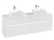 Тумба под раковину Villeroy & Boch Collaro 160х50 см с подсветкой ДСП матовый белый C052B0MS