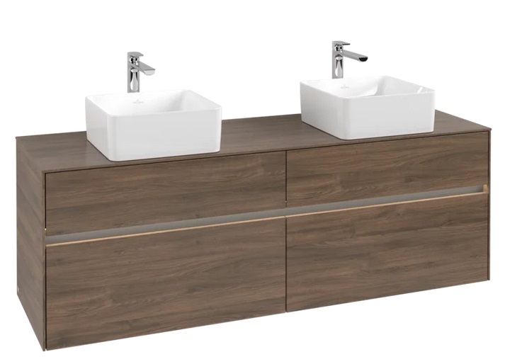 Тумба под раковину Villeroy & Boch Collaro 160х50 см с подсветкой ДСП дуб аризона C052B0VH