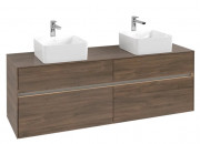 Тумба под раковину Villeroy & Boch Collaro 160х50 см с подсветкой ДСП дуб аризона C052B0VH