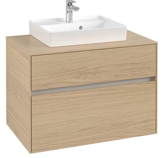 Тумба под раковину Villeroy & Boch Collaro 80х50 см ДСП северный дуб C06900VJ