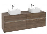 Тумба под раковину Villeroy & Boch Collaro 160х50 см с подсветкой ДСП дуб аризона C052B0VH