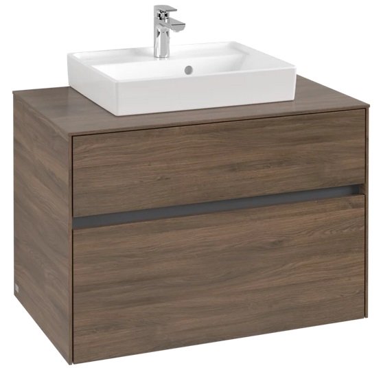 Тумба под раковину Villeroy & Boch Collaro 80х50 см ДСП дуб аризона C06900VH
