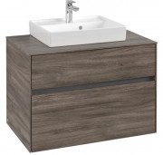 Тумба під раковину Villeroy & Boch Collaro 80х50 см ДСП кам'яний дуб C06900RK