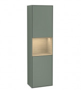 Пенал Villeroy & Boch Finion 41,8x151,6х27 см петли слева с подсветкой МДФ оливковый матовый лак/шпон дуба F460PCGM