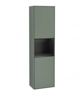 Пенал Villeroy & Boch Finion 41,8x151,6х27 см петлі зліва з підсвічуванням МДФ оливковий матовий лак/чорний матовий лак F460PDGM