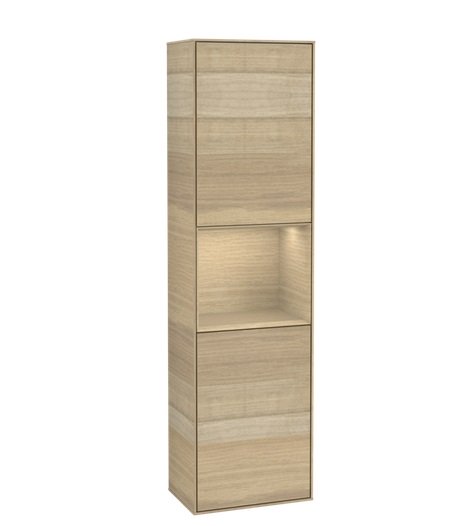 Пенал Villeroy & Boch Finion 41,8x151,6х27 см петлі зліва з підсвічуванням ДСП шпон дуб F460PCPC