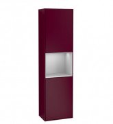 Пенал Villeroy & Boch Finion 41,8x151,6х27 см петлі зліва з підсвічуванням МДФ півонія матовий лак/світло-сірий матовий лак G460GJHB