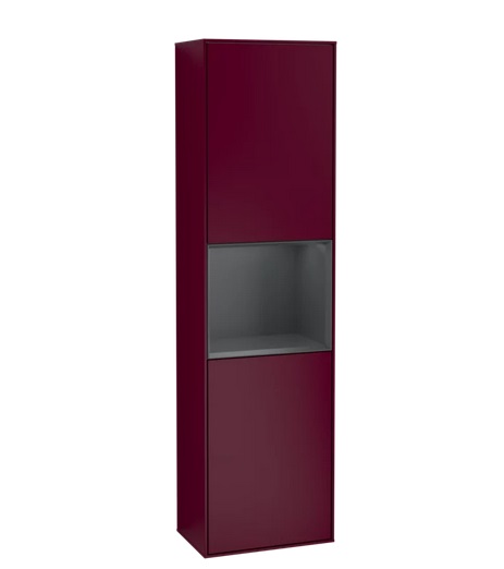 Пенал Villeroy & Boch Finion 41,8x151,6х27 см петли справа с подсветкой МДФ пион матовый лак/темно-синий матовый лак G470HGHB