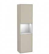 Пенал Villeroy & Boch Finion 41,8x151,6х27 см петлі з підсвічуванням МДФ пісок матовий лак/білий матовий лак G470MTHH