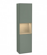 Пенал Villeroy & Boch Finion 41,8x151,6х27 см петлі праворуч із підсвічуванням МДФ оливковий матовий лак/шпон дуба G470PCGM