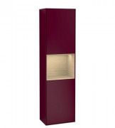 Пенал Villeroy & Boch Finion 41,8x151,6х27 см петлі праворуч з підсвічуванням МДФ півонія матовий лак/шпон дуба G470PCHB