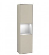 Пенал Villeroy & Boch Finion 41,8x151,6х27 см петлі з підсвічуванням МДФ пісок матовий лак/білий матовий лак G470MTHH