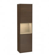 Пенал Villeroy & Boch Finion 41,8x151,6х27 см петлі праворуч з підсвічуванням ДСП шпон волоського горіха/шпон дуба G470PCGN