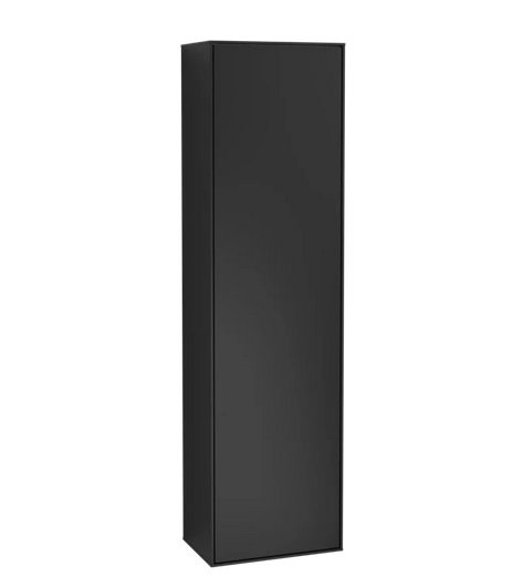 Пенал Villeroy & Boch Finion 41,8x151,6х27 см петлі зліва МДФ чорний матовий лак F48000PD