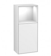 Шкафчик для ванной Villeroy & Boch Finion 41,8х93,6х27 см петли слева с подсветкой МДФ глянцевый белый лак F500GFGF