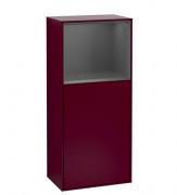 Шафка для ванної Villeroy & Boch Finion 41,8х93,6х27 см петлі зліва з підсвічуванням МДФ півонія матовий лак/антрацит матовий лак F500GKHB