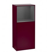 Шафка для ванної Villeroy & Boch Finion 41,8х93,6х27 см петлі зліва з підсвічуванням МДФ півонія матовий лак/антрацит матовий лак F500GKHB