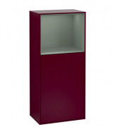 Шкафчик для ванной Villeroy & Boch Finion 41,8х93,6х27 см петли слева с подсветкой МДФ пион матовый лак/оливковый матовый лак F500GMHB